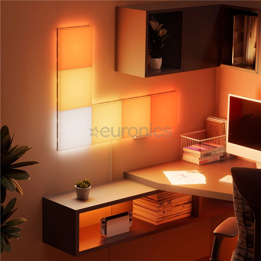 Nanoleaf Blocks Squares Smarter Kit, 6 paneeli - Nutikad LED seinapaneelid