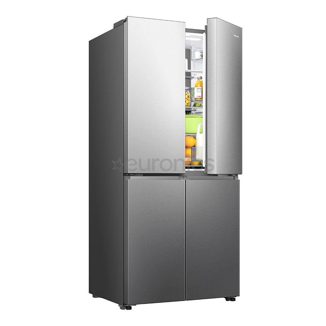Hisense, Cross Door, No Frost, 483 л, высота 179 см, серый - SBS-холодильник