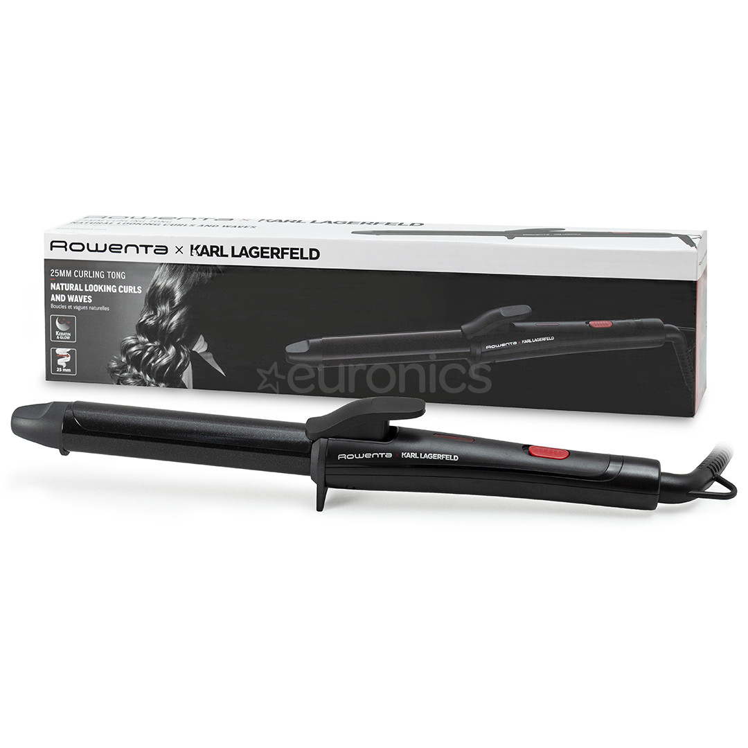 Rowenta x KARL LAGERFELD, 25 mm, must - Lokitangid