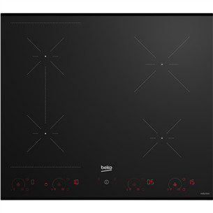 Beko, IndiFlex, laius 59 cm, must - Integreeritav induktsioonpliidiplaat HII64822SUFT