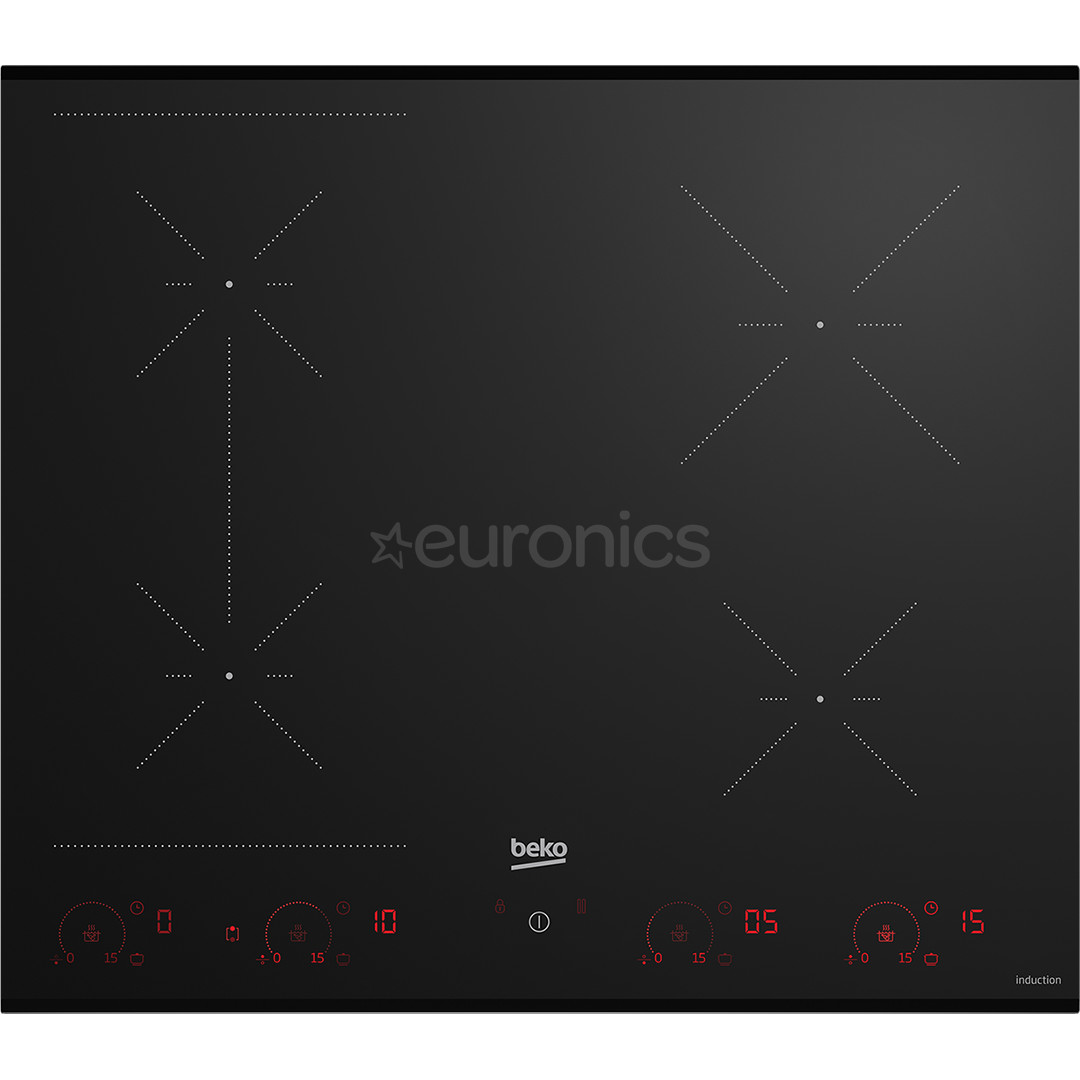 Beko, IndiFlex, width 59 cm, black - Built-in induction hob