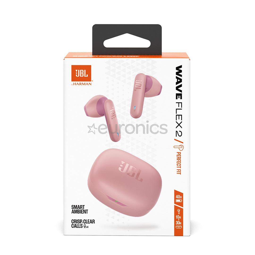 JBL Wave Flex 2, roosa - Täisjuhtmevabad kõrvaklapid