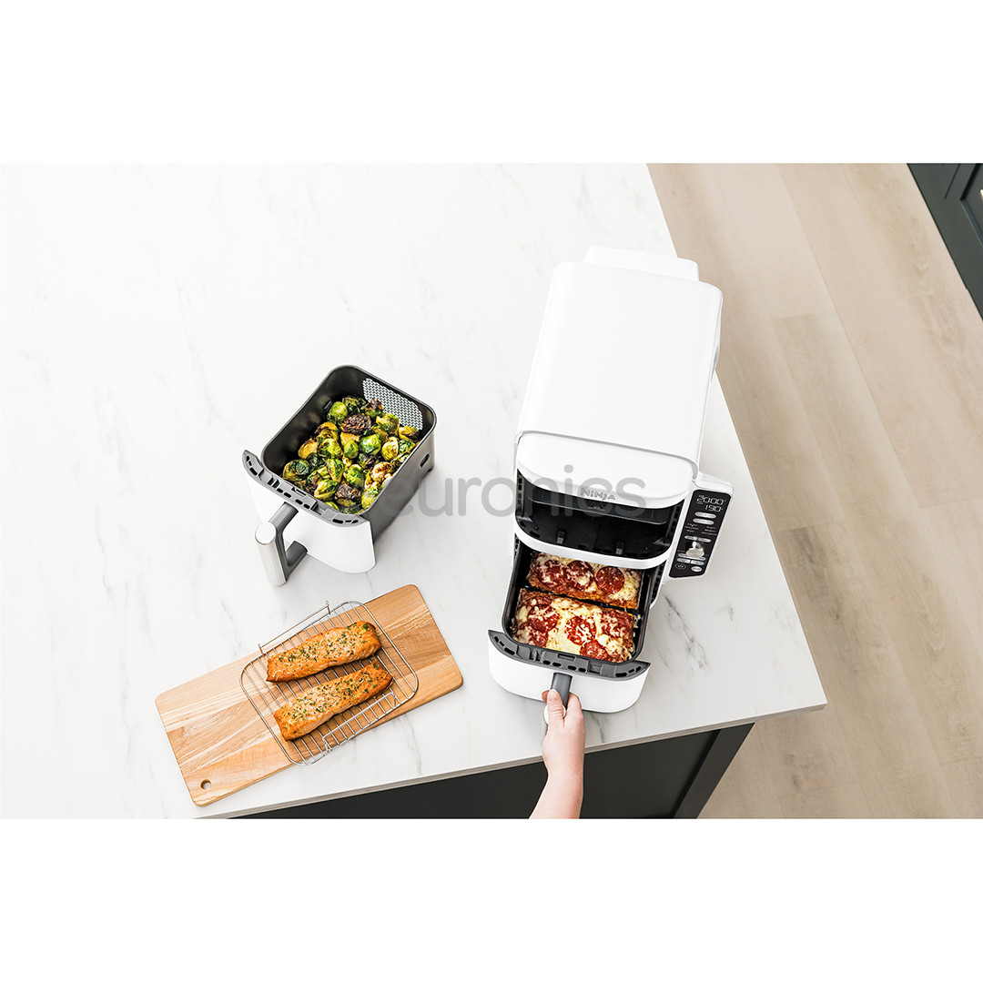 Ninja Double Stack XL 9.5L, 2470 W, valge - Kuumaõhufritüür