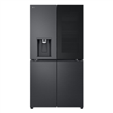 LG, NoFrost, 638 л, высота 180 см, черный - SBS-холодильник