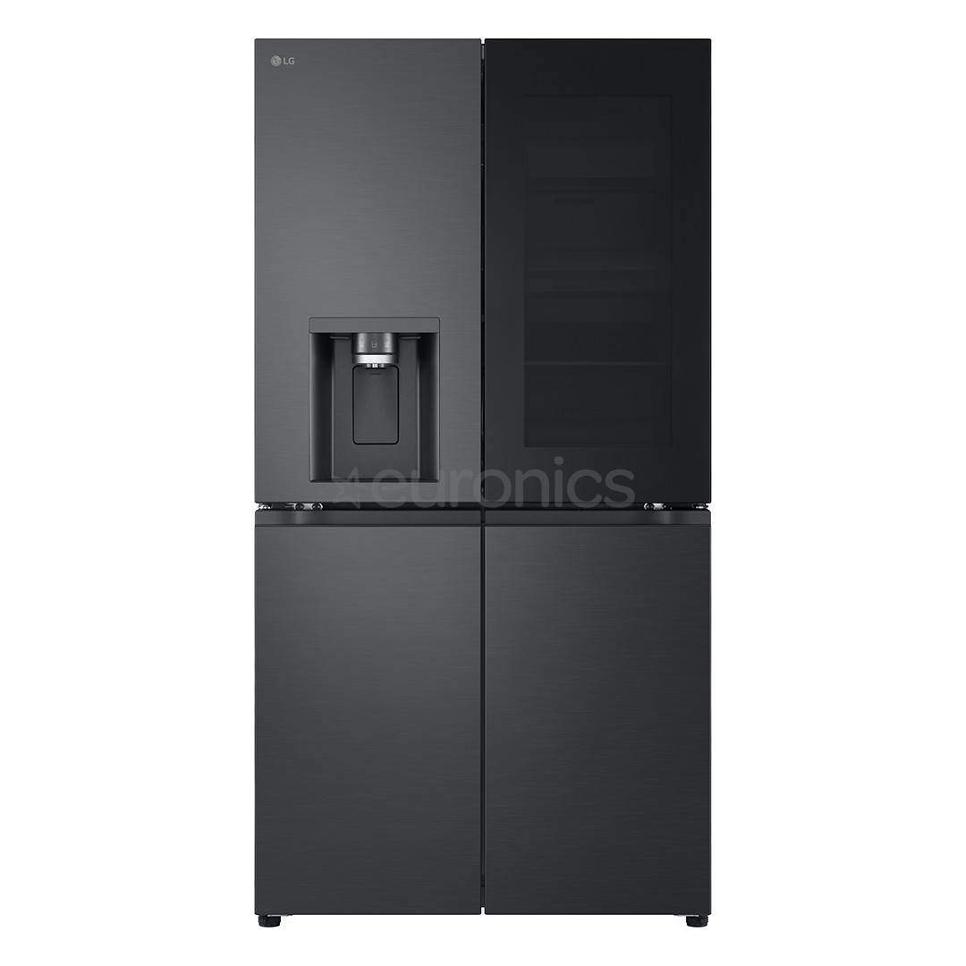 LG, NoFrost, 638 L, height 180 cm, black - SBS-Refrigerator