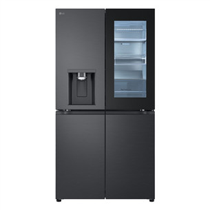 LG, NoFrost, 638 L, height 180 cm, black - SBS-Refrigerator