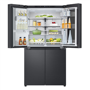 LG, NoFrost, 638 L, height 180 cm, black - SBS-Refrigerator
