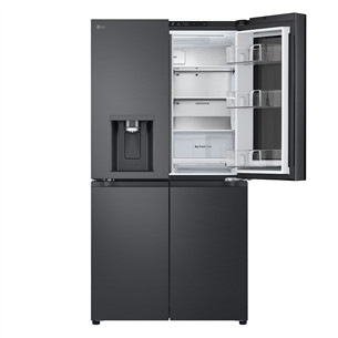 LG, NoFrost, 638 L, height 180 cm, black - SBS-Refrigerator