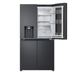 LG, NoFrost, 638 л, высота 180 см, черный - SBS-холодильник