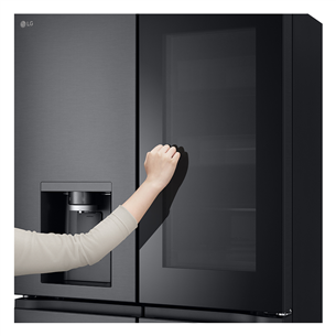 LG, NoFrost, 638 л, высота 180 см, черный - SBS-холодильник