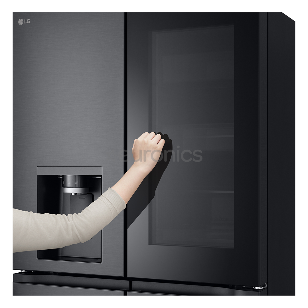 LG, NoFrost, 638 л, высота 180 см, черный - SBS-холодильник