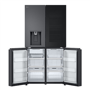 LG, NoFrost, 638 L, height 180 cm, black - SBS-Refrigerator