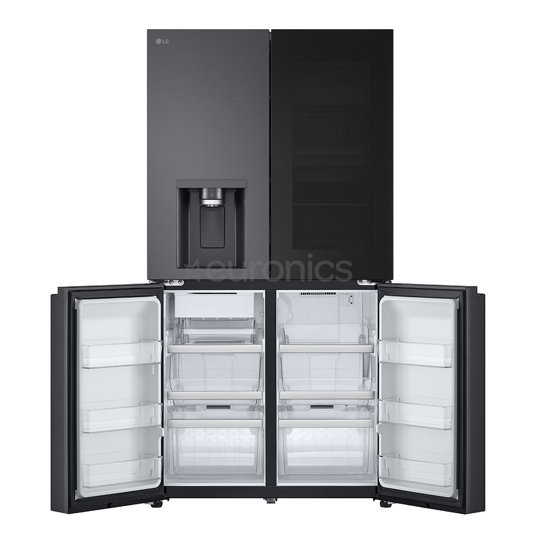 LG, NoFrost, 638 L, height 180 cm, black - SBS-Refrigerator