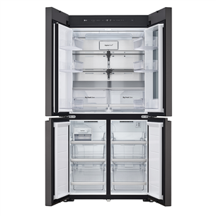 LG MoodUP, 617 L, kõrgus 187 cm, hall/valge - SBS-Külmik