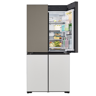 LG MoodUP, 617 L, kõrgus 187 cm, hall/valge - SBS-Külmik