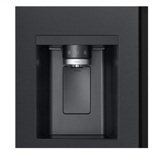 LG, InstaView, 628 л, высота 179 см, черный - SBS-холодильник