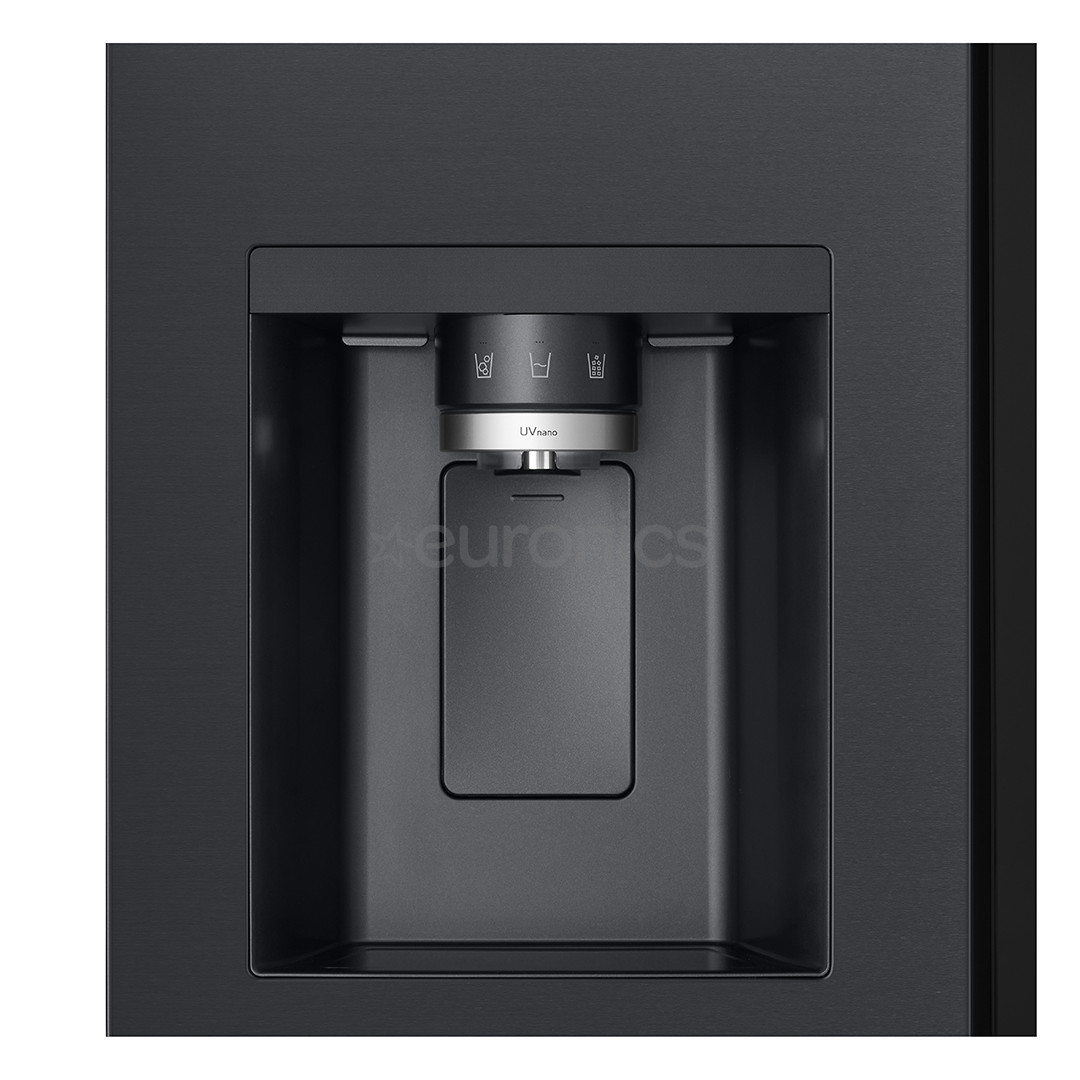 LG, InstaView, 628 л, высота 179 см, черный - SBS-холодильник