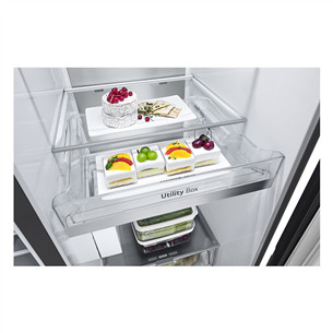 LG, InstaView, 628 л, высота 179 см, черный - SBS-холодильник