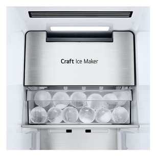 LG, InstaView, 628 л, высота 179 см, черный - SBS-холодильник