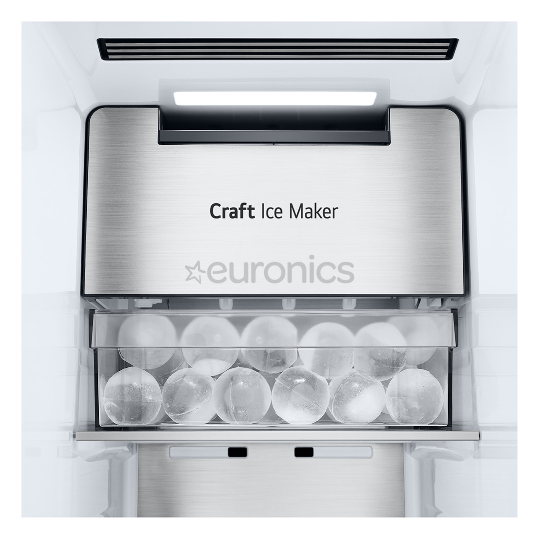 LG, InstaView, 628 л, высота 179 см, черный - SBS-холодильник