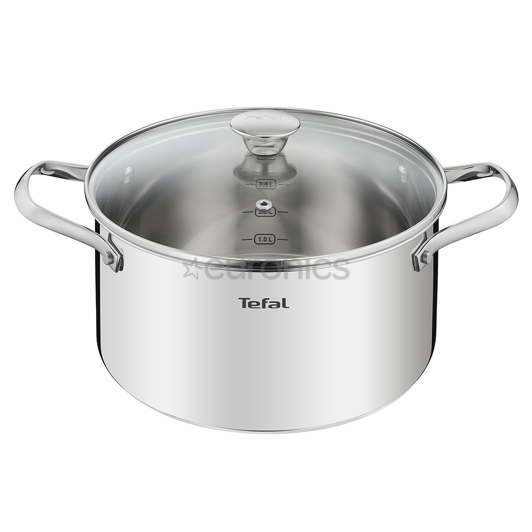 Tefal Cook Eat, 16/20/24 cm, 7-osaline - Pottide komplekt + kaaned
