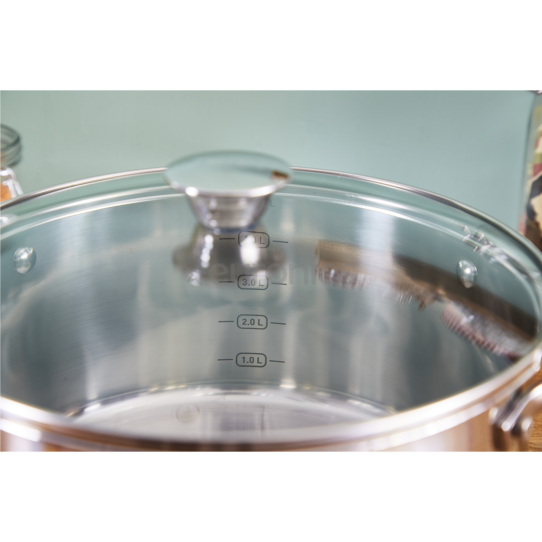 Tefal Cook Eat, 16/20/24 cm, 7-osaline - Pottide komplekt + kaaned