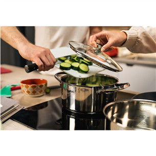 Tefal Cook Eat, 16/20/24 cm, 7-osaline - Pottide komplekt + kaaned