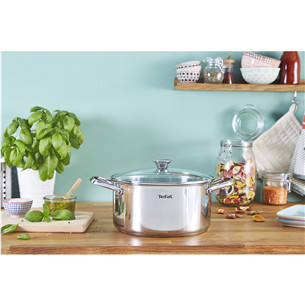 Tefal Cook Eat, 16/20/24 cm, 7-osaline - Pottide komplekt + kaaned