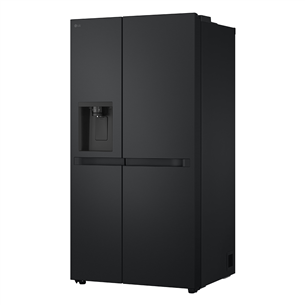 LG, Water & Ice Dispenser, 641 L, height 179 cm, black - SBS-Refrigerator