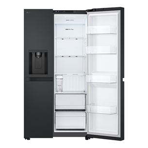 LG, Water & Ice Dispenser, 641 L, height 179 cm, black - SBS-Refrigerator