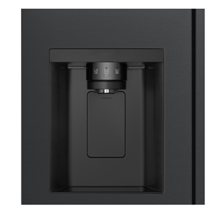 LG, Water & Ice Dispenser, 641 L, height 179 cm, black - SBS-Refrigerator