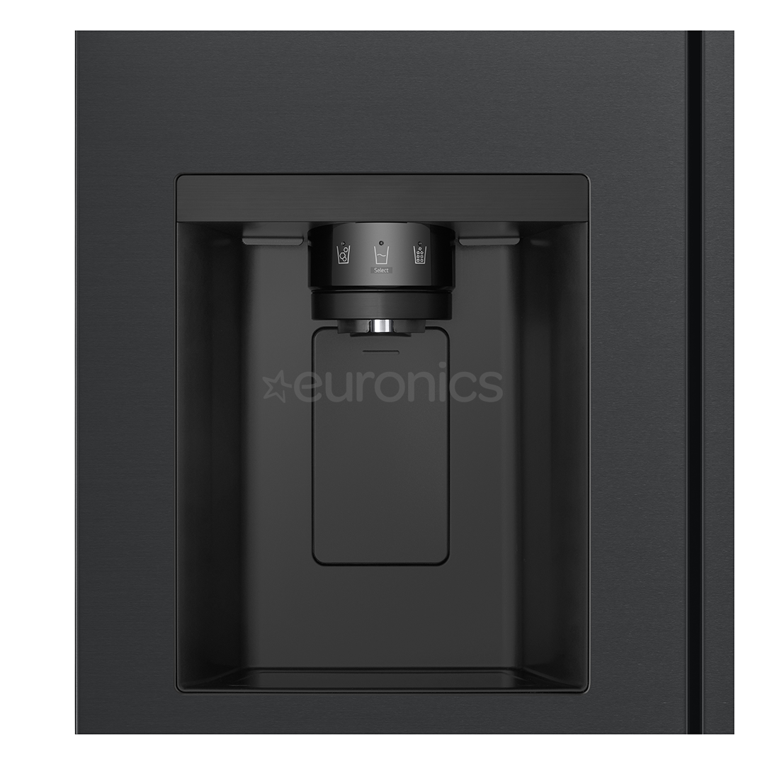 LG, Water & Ice Dispenser, 641 L, height 179 cm, black - SBS-Refrigerator
