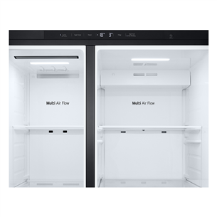 LG, Water & Ice Dispenser, 641 L, height 179 cm, black - SBS-Refrigerator