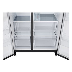 LG, Water & Ice Dispenser, 641 L, height 179 cm, black - SBS-Refrigerator