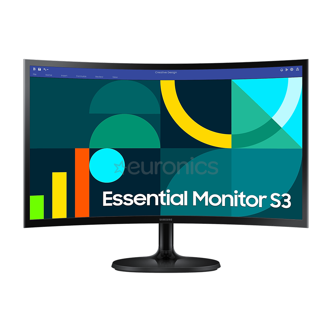 Samsung S36GD, 24'', 100 Hz, VA, FHD, nõgus, must- Monitor
