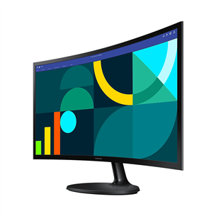 Samsung S36GD, 24'', 100 Hz, VA, FHD, nõgus, must- Monitor