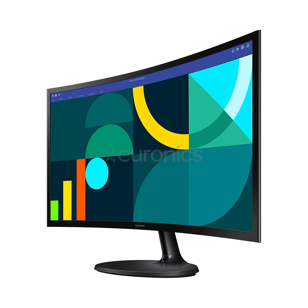 Samsung S36GD, 24'', 100 Hz, VA, FHD, nõgus, must- Monitor