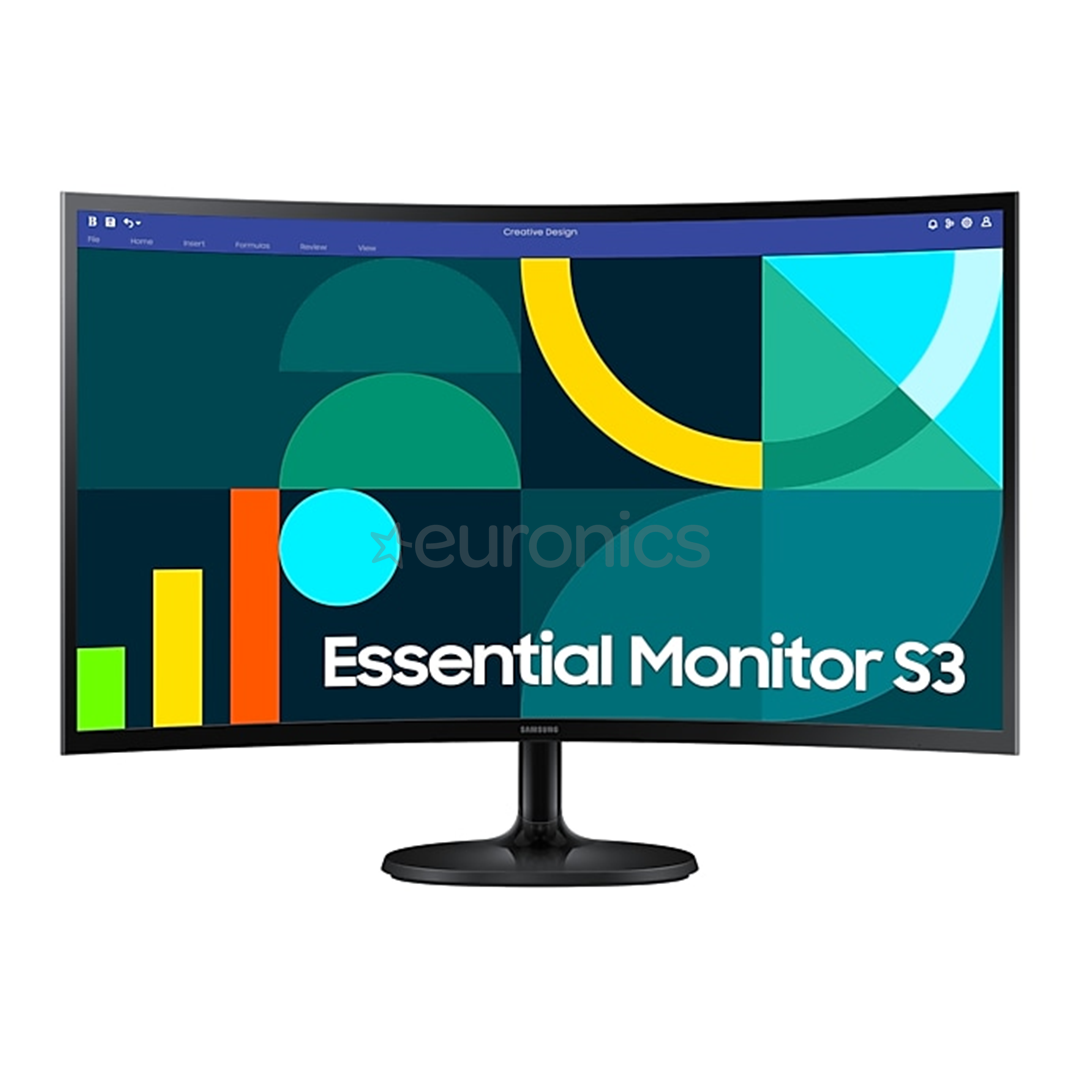 Samsung S36GD, 27'', 100 Hz, VA, FHD, nõgus, must - Monitor
