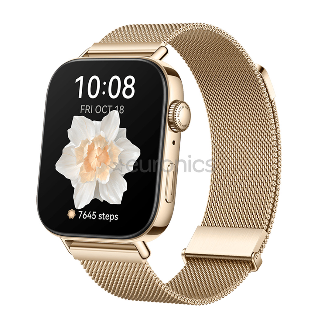 Huawei Watch Fit 3, металл, золотистый - Смарт-часы