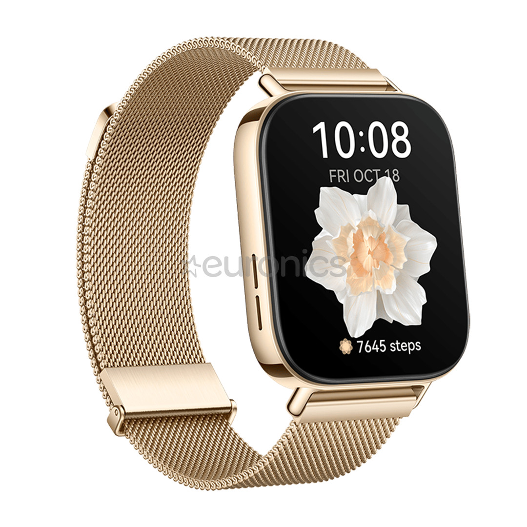 Huawei Watch Fit 3, металл, золотистый - Смарт-часы