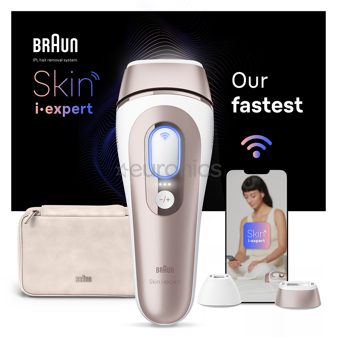 Braun IPL Skin i-Expert Pro 7 PL7147, white/golden - IPL hair removal device
