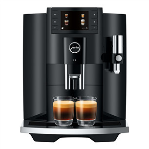 JURA E8 Piano Black (EC), must - Espressomasin