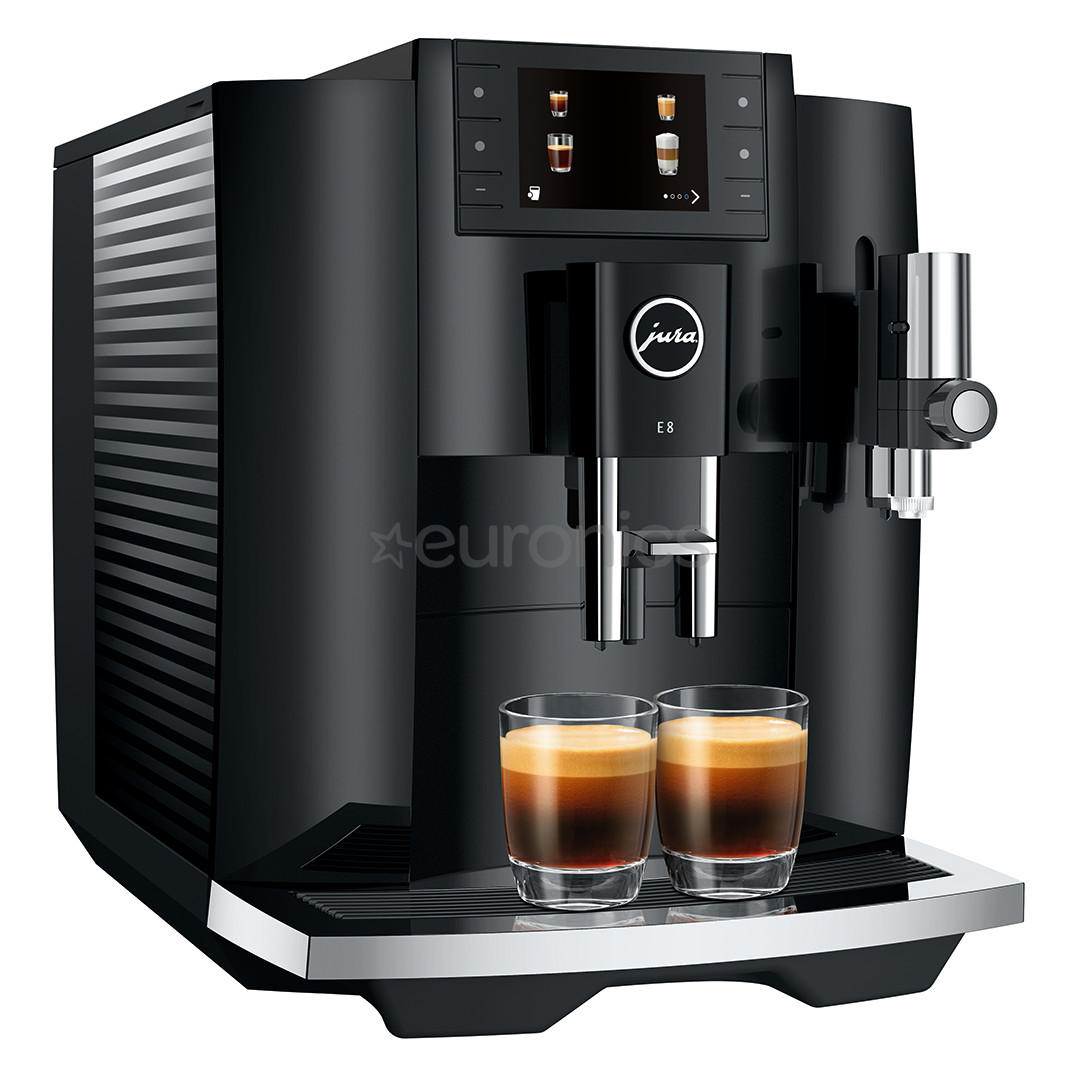 JURA E8 Piano Black (EC), must - Espressomasin