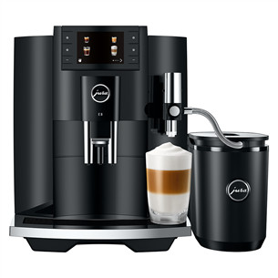 JURA E8 Piano Black (EC), must - Espressomasin