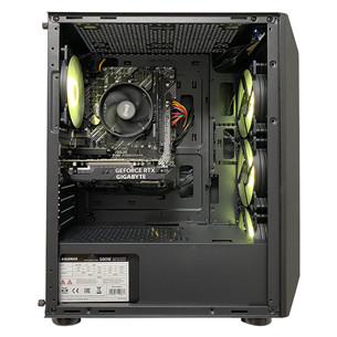 Intop Gaming ER607146, Ryzen 5, 16 ГБ, 512 ГБ, RTX3050, черный - Настольный компьютер