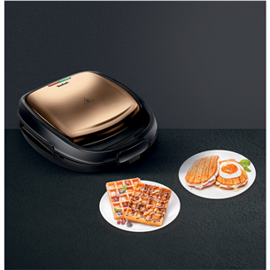 Tefal Snack Time Coppertinto, 700 W, vask - Võileiva- ja vahvlimasin
