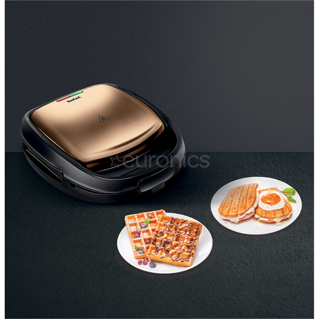 Tefal Snack Time Coppertinto, 700 W, vask - Võileiva- ja vahvlimasin