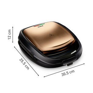 Tefal Snack Time Coppertinto, 700 W, vask - Võileiva- ja vahvlimasin