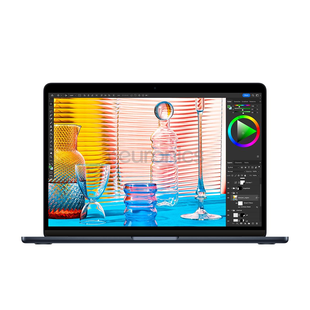 Apple MacBook Air 13" (2022), M2 8C/8C, 16 GB, 256 GB, SWE, must - Sülearvuti