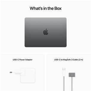 Apple MacBook Air 13" (2022), M2 8C/8C, 16 GB, 256 GB, RUS, hall - Sülearvuti